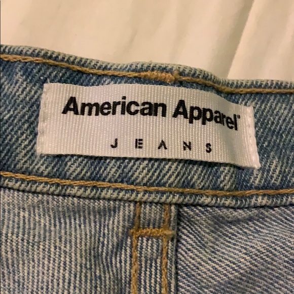 High waisted American apparel jean shorts size 26 - Picture 3 of 3